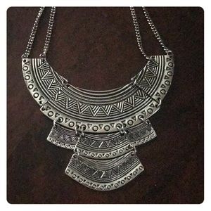 Etched Metal Necklace